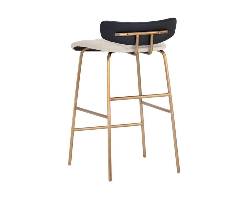 Lorelei Counter Stool - Dillon Cream / Dillon Black by Sunpan