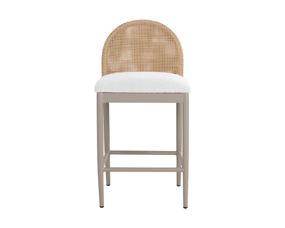 CALANDRI COUNTER STOOL - GREIGE - LOUIS CREAM by Sunpan