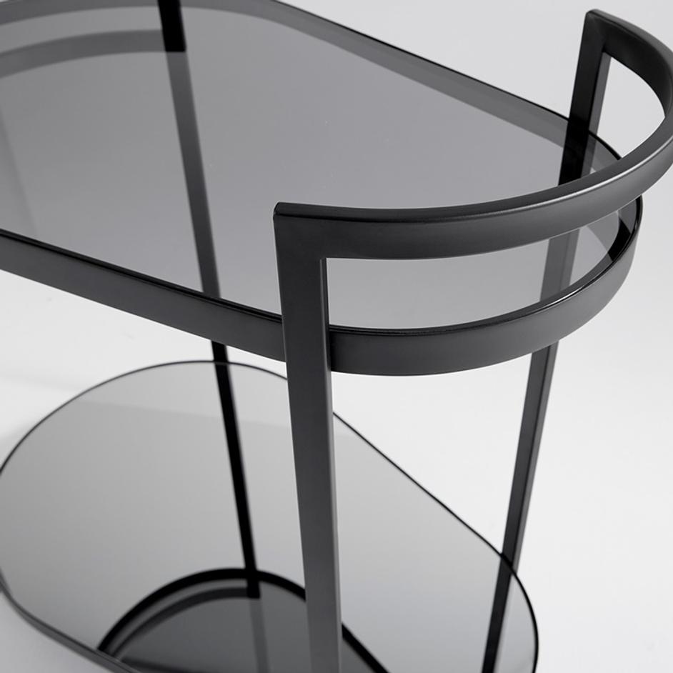 Cosmo Bar Cart in Black by Cyan Design