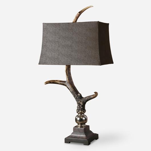 Stag Horn Dark Shade Table Lamp by Uttermost