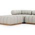 Roma Outdoor 3pc Sectional W/Ottoman In Ash by FOUR HANDS