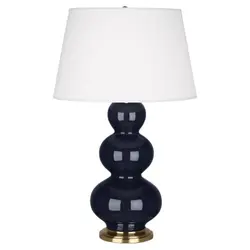 Midnight Triple Gourd Table Lamp by Robert Abbey