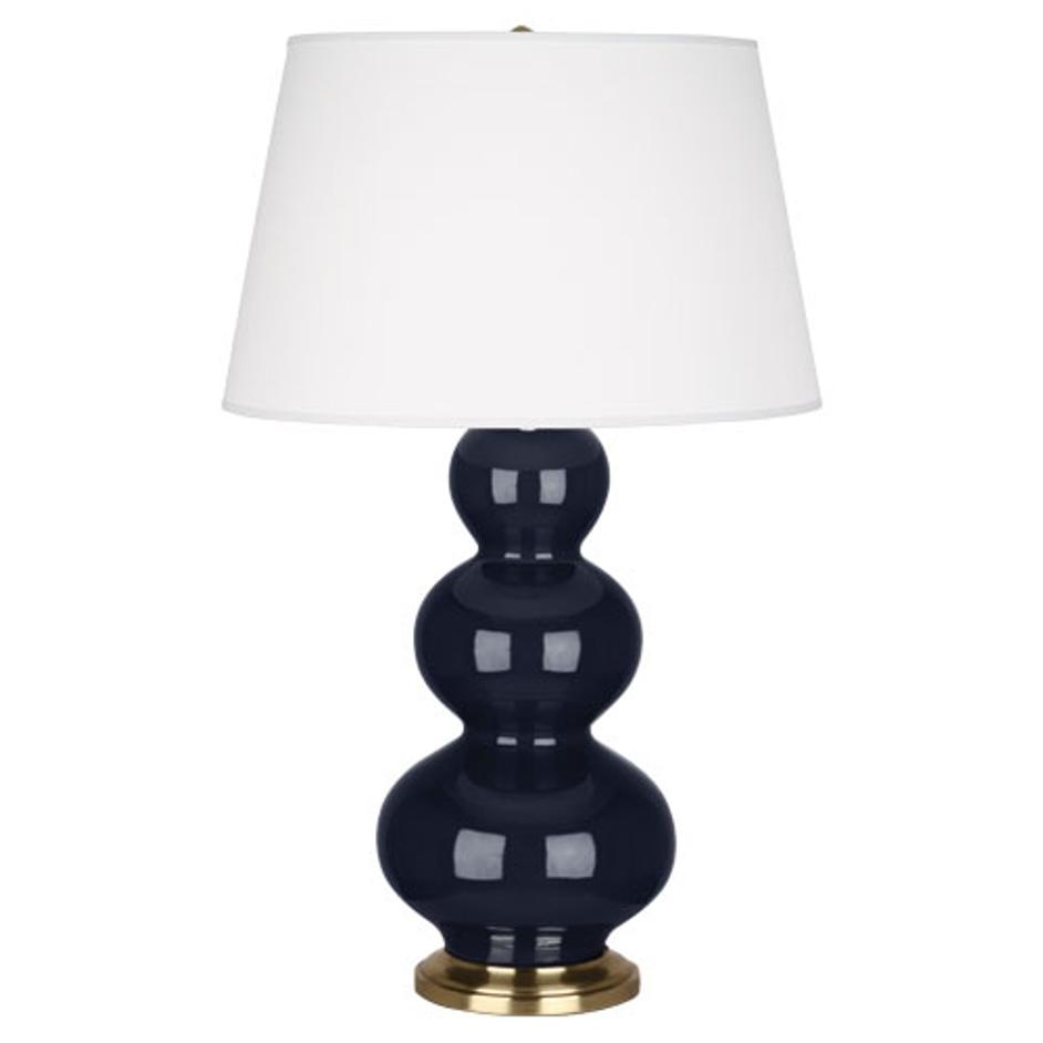 Midnight Triple Gourd Table Lamp by Robert Abbey