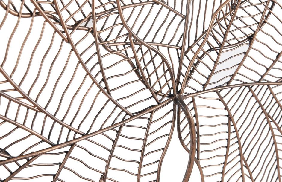 Tri Leaf Wall Art, Smallall, Metal, Copper/Black by PHILLIPS COLLECTION