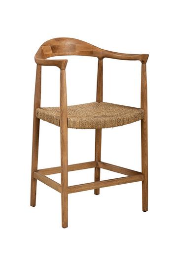 Natural Abraham Counter Stool by Furniture Classics