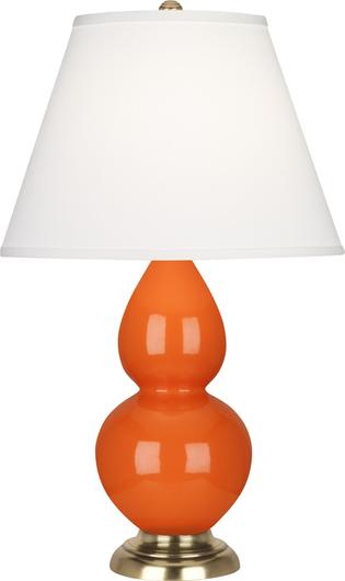 Pumpkin Small Double Gourd Accent Lamp by Robert Abbey