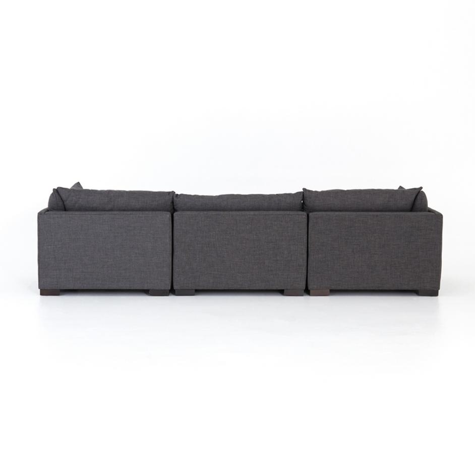 Westwood 3-Pc Sectional-Bennett Charcoal by FOUR HANDS