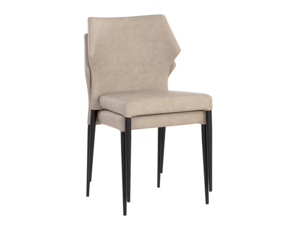 JAMES STACKABLE DINING CHAIR - BOUNCE STONE by Sunpan