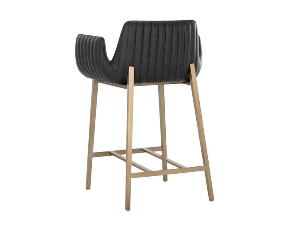 LUCANO COUNTER STOOL - BRAVO BLACK by Sunpan