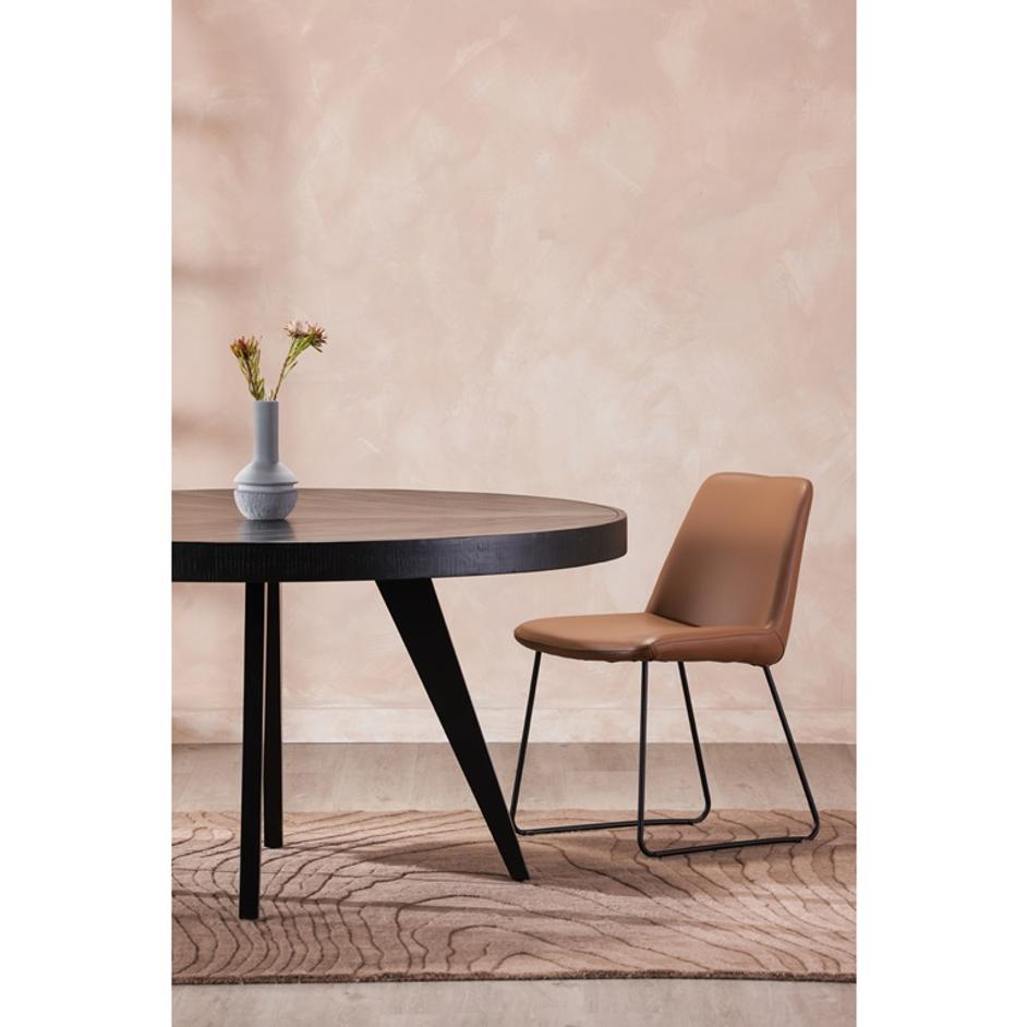 PARQ 60IN ROUND DINING TABLE BLACK by Moes Home