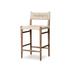 Lomas Bar + Counter Outdoor Stool - Vintage White by Four Hands