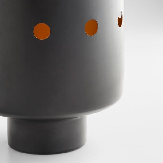 Naktis Vase|Black-Wide by Cyan Design