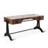 Bowery 63" Desk with Marble and Reclaimed Wood by Home Trends & Design