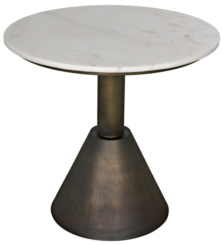 Joseph Side Table, Aged Brass by Noir Furniture