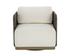 RAVENNA SWIVEL ARMCHAIR - STINSON CREAM by Sunpan