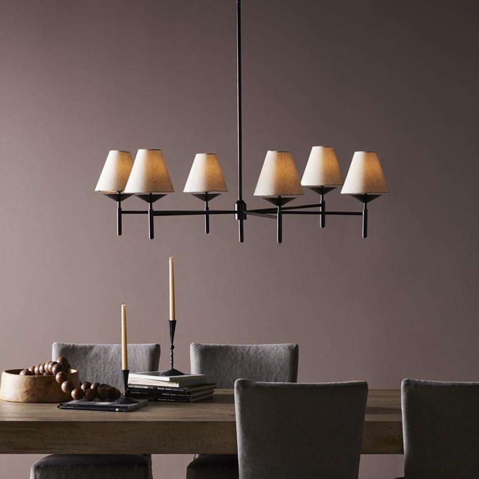 Dodie Chandelier In Jet Black by FOUR HANDS