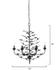 Blooming Iron 6-Light Chandelier, Black by Jamie Young