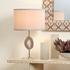 Agate Slice Table Lamp with Linen Shade by Jamie Young