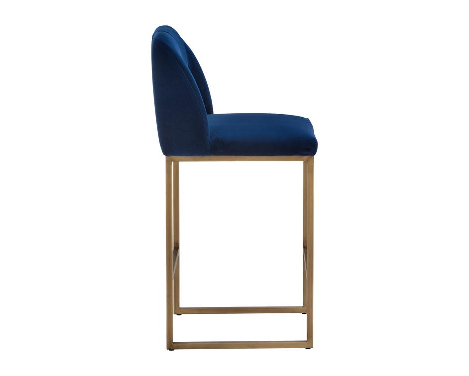 Nevin Counter Stool - Sapphire Blue by Sunpan