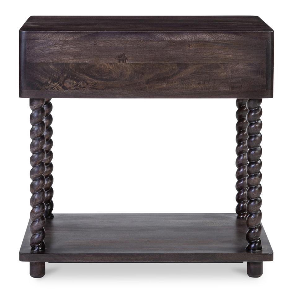 Tabitha Nightstand Dark Brown by Moes Home