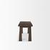 Wolcott Rectangular Dark Brown Solid Wood Bench by Mercana