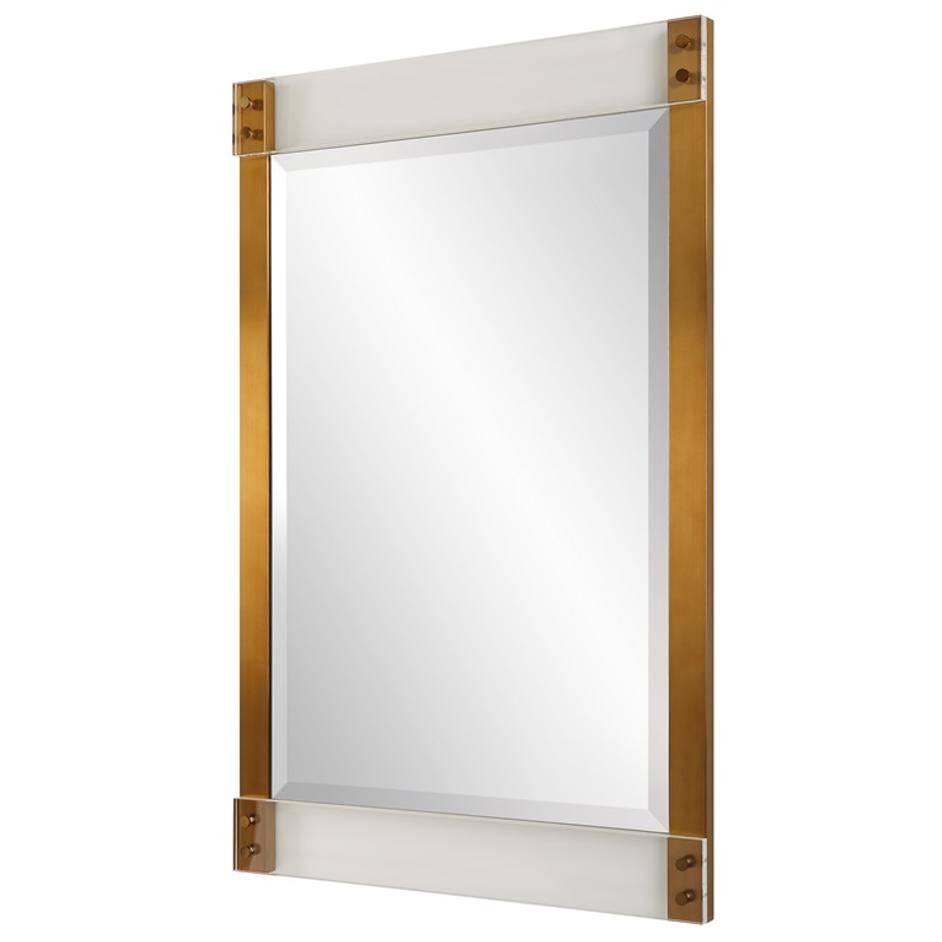 Nera Plated Brass Mirror by Uttermost