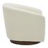 Oscy Swivel Chair Vegan Shearling White by Moes Home
