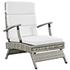 Creation Chaise Outdoor Patio Wicker Rattan Lounge Chair In Light Gray White by Modway Furniture