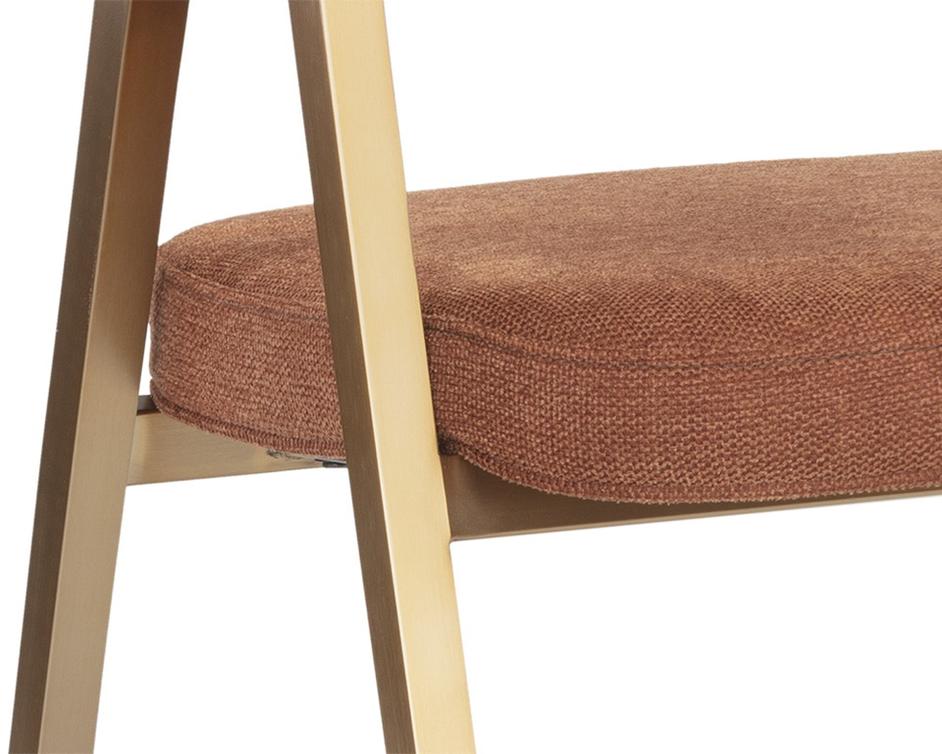 Burgos Dining Armchair - Belfast Rust by Sunpan