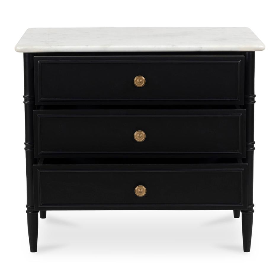 Eleanor Nightstand Black by Moes Home