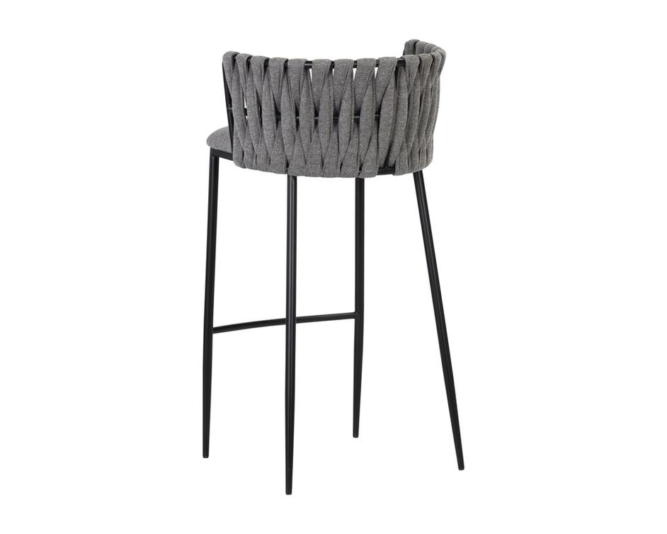 Sarai Barstool - Belfast Koala Grey by Sunpan