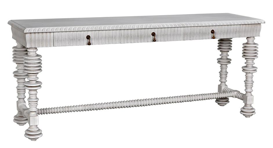 Portuguese Console, White Wash by Noir Furniture