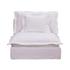 Olivia Slipper Chair White by Moes Home
