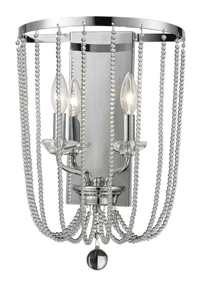Serenade 2 Light Wall Sconce in Chrome Finish by Z-Lite