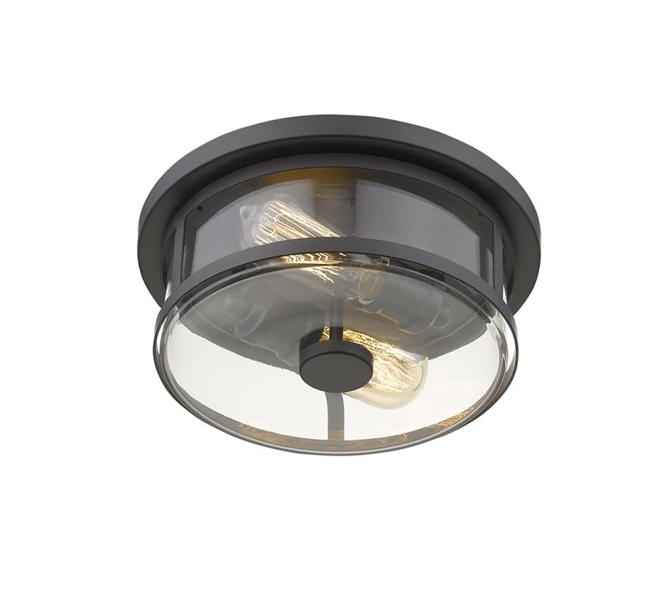 Savannah 2 Light Flush Mount in Bronze Finish by Z-Lite