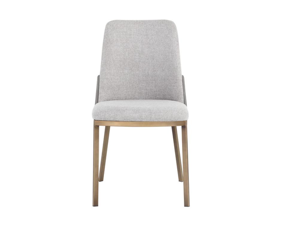 MARIE DINING CHAIR - BELFAST HEATHER GREY / BRAVO METAL by Sunpan