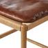 Dara Bar Stool In Dulane Mahogany And Natural Paper Cord And Toasted Ash by Four Hands
