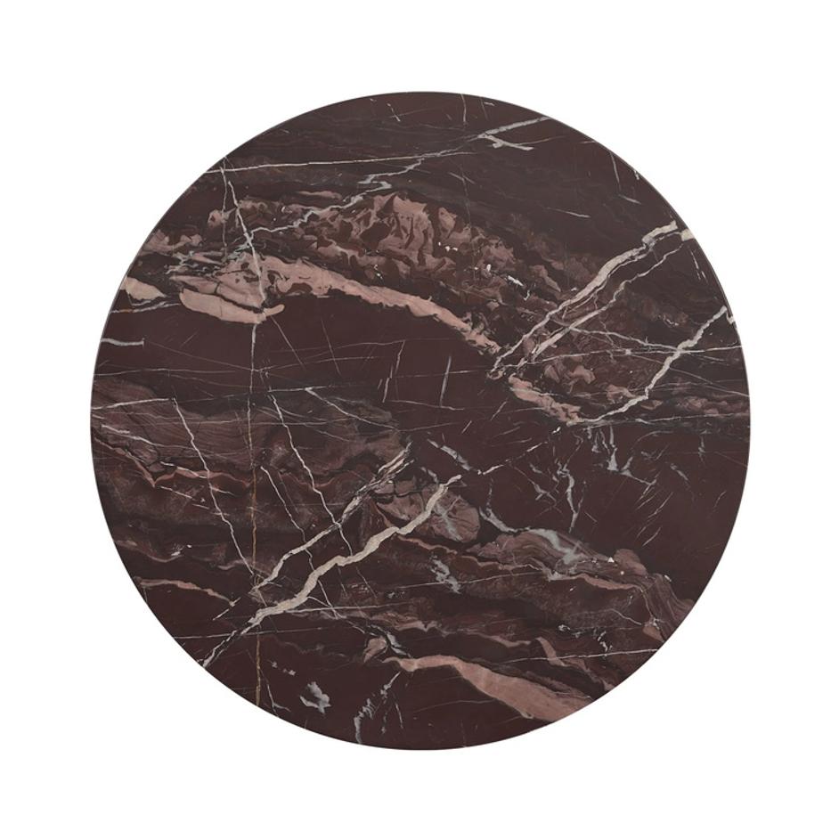 Briley Marble Round Accent Table Small by Classic Home