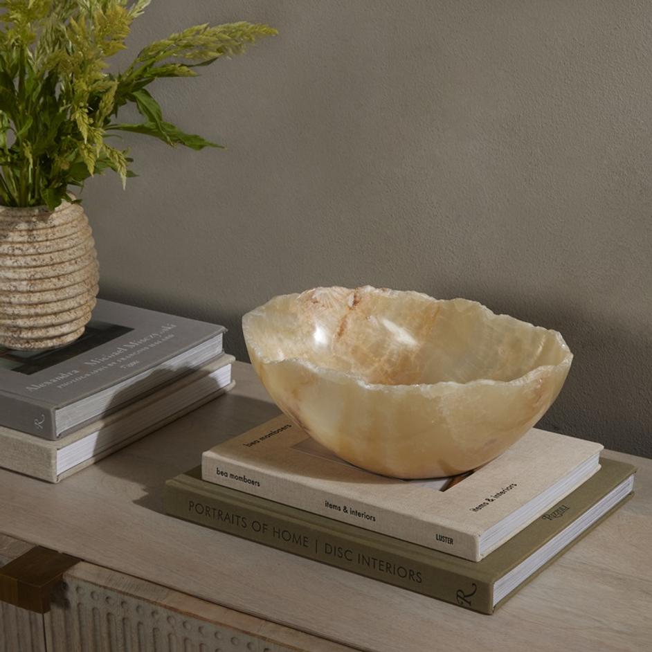 Onyx Live Edge Bowl In Onyx by FOUR HANDS