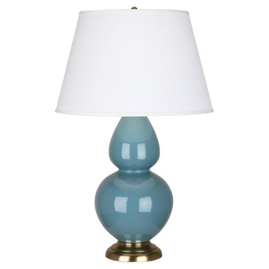 Steel Blue Double Gourd Table Lamp by Robert Abbey