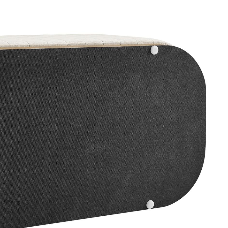 Clinton Chenille Storage Bench, Seneca Beige  by New Pacific Direct