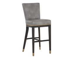 Alister Barstool - Bravo Metal / Polo Club Stone by Sunpan