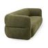 Faris Upholstered Sofa Dark Olive by Classic Home