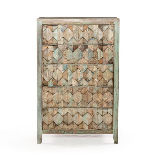 Ibiza Tall Chest 5 Drawer by Home Trends & Design