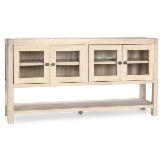 Tenno Reclaimed Wood 4Dr Cabinet White Washed by Classic Home