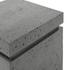 Posen Outdoor Square Propane Enclosure In Pewter Concrete by Four Hands