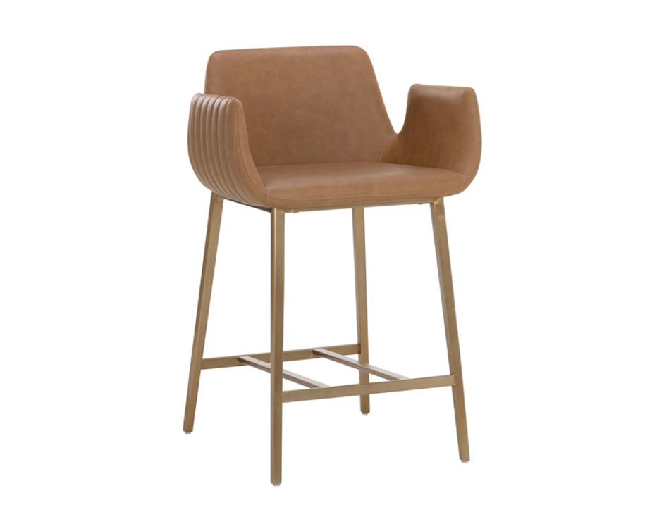 LUCANO COUNTER STOOL - MILLIKEN COGNAC by Sunpan
