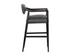 KEAGAN BARSTOOL - BRENTWOOD CHARCOAL LEATHER by Sunpan