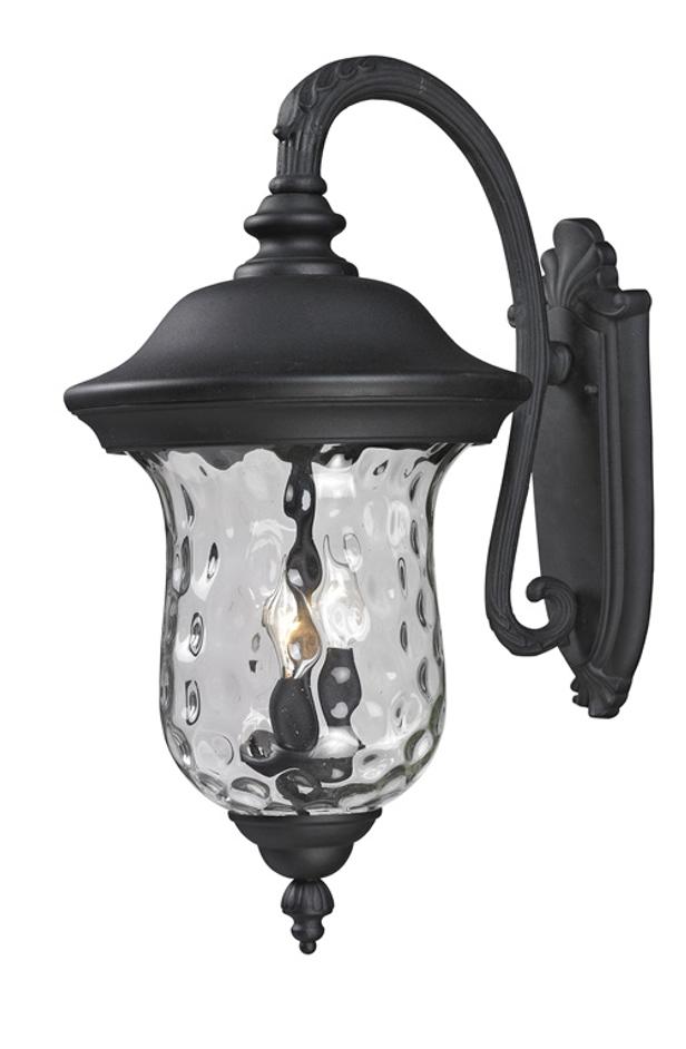 Armstrong Outdoor Wall Light in Black Finish by Z-Lite