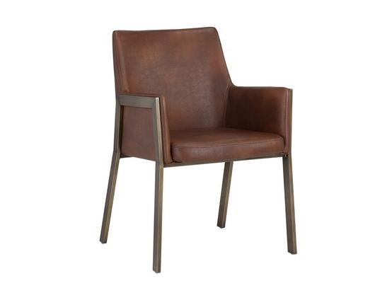 Bernadette Dining Armchair - Bravo Cognac by Sunpan